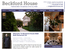 Tablet Screenshot of beckford-house.com